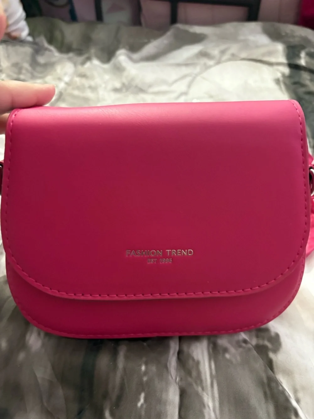 Hot Pink Crossbody Bag - Picture 4 of 6
